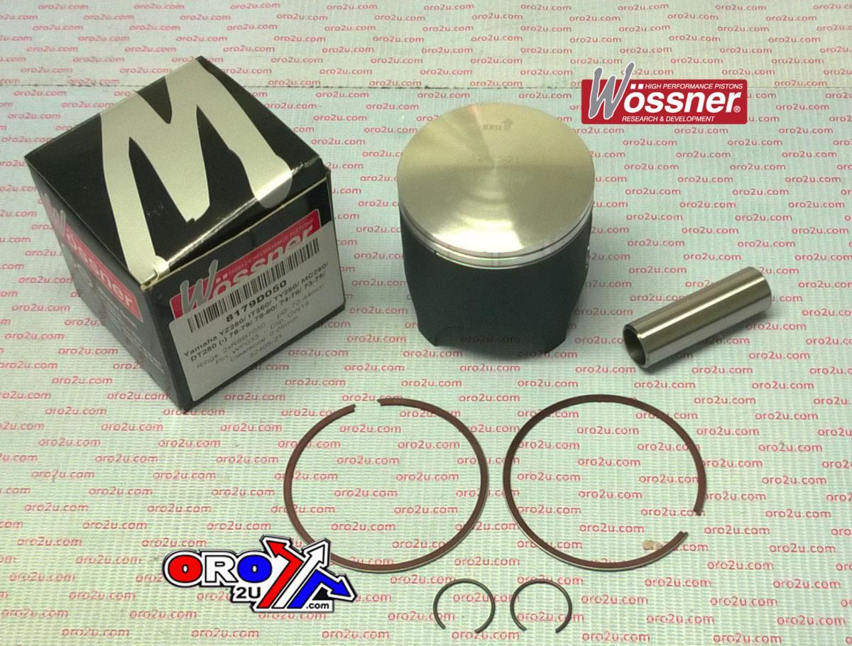 PISTON KIT 76-79 YZ250 71.00, FORGED WOSSNER 8179D100