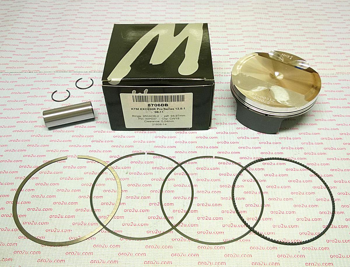 PISTON KIT EXC-R530 KTM HC 95, FORGED WOSSNER 8706DA 78630007300