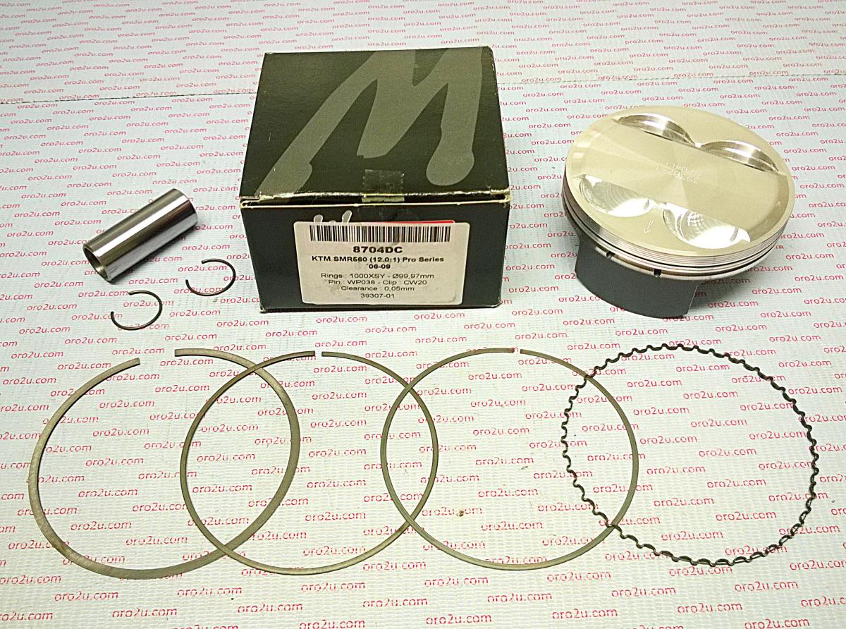 PISTON KIT SMR560 KTM HC.100, FORGED 8704DB WOSSNER
