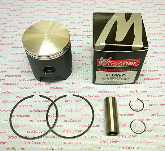 PISTON KIT KTM125 LC2 56.75, FORGED WOSSNER 8143D075
