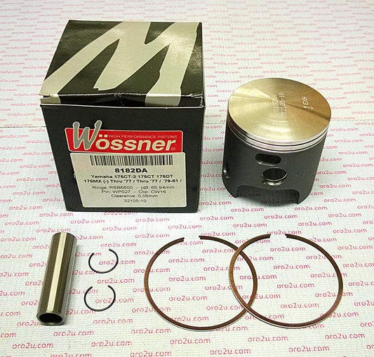 PISTON KIT 77-82 DT175 67.00, FORGED WOSSNER 8182D100