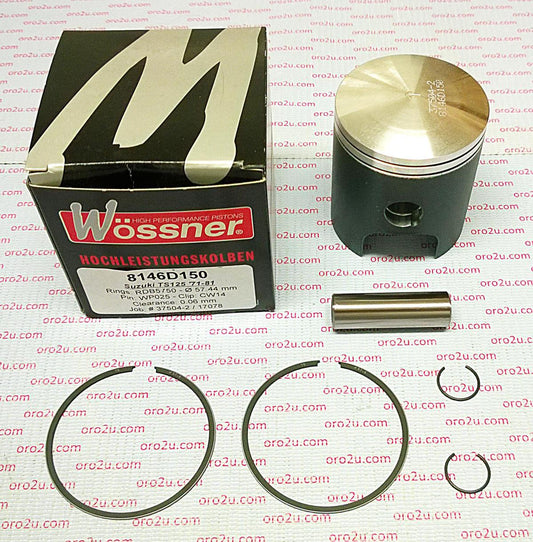 PISTON KIT 71-89 TS125 56.00, FORGED WOSSNER 8146DA 12110-28004