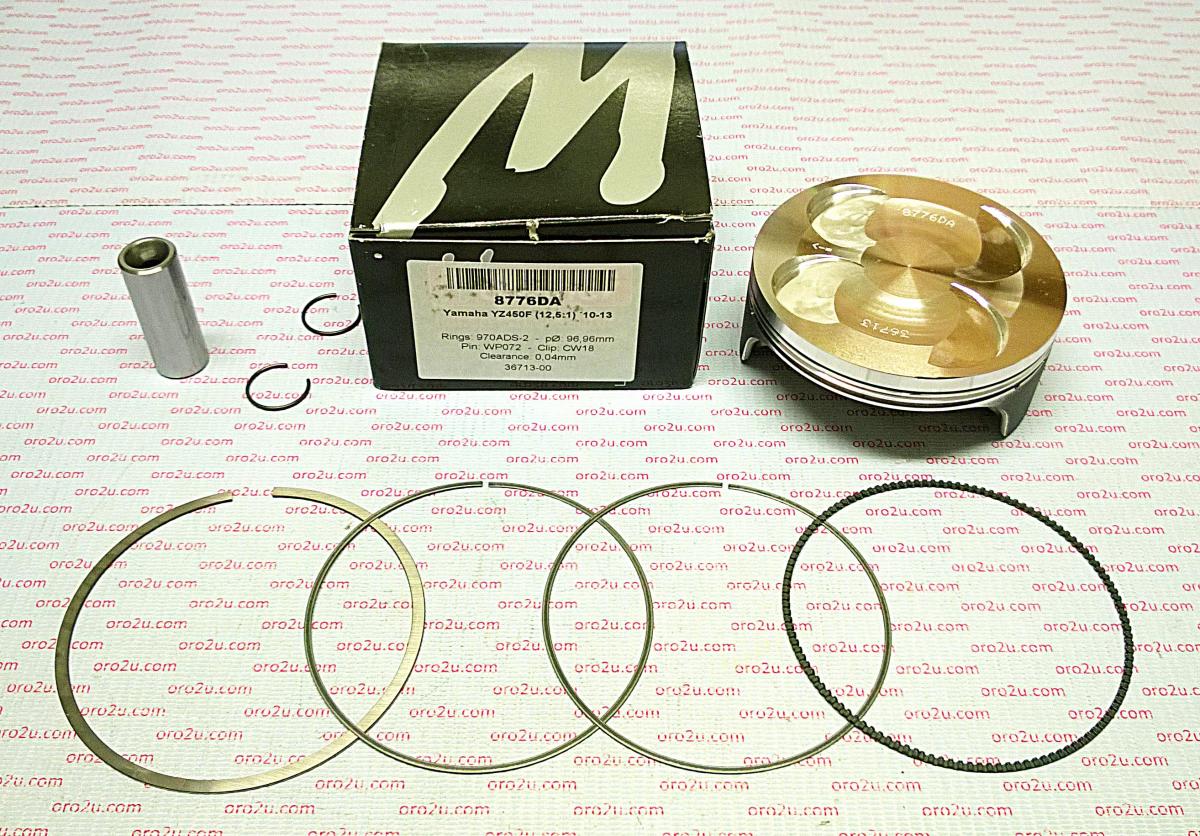 PISTON KIT 10-13 YZF450 97 A, FORGED WOSSNER 8776DA, 33D-11631-00-00