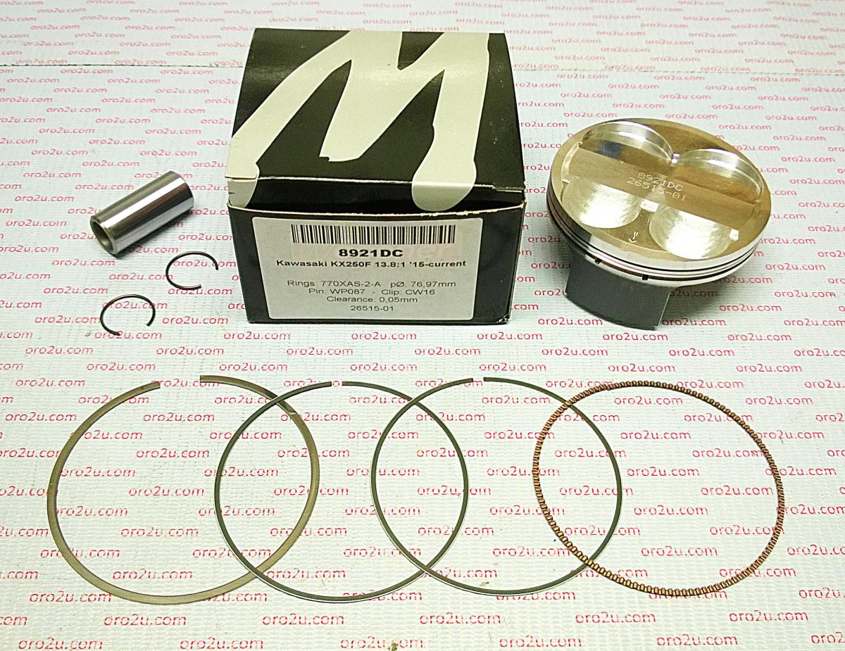 PISTON KIT 15-16 KX250F 77 A, 8921DA WOSSNER KAWASAKI 13001-0747, KXF250