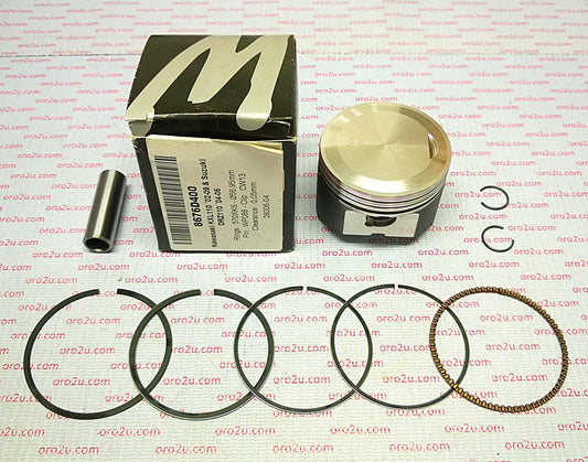 PISTON KIT KLX DRZ 110 57.00, FORGED WOSSNER 8676D400