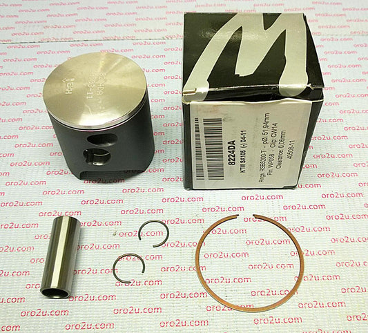 PISTON KIT KTM 105 SX XC 52.00, FORGED WOSSNER 8224DC 03-08