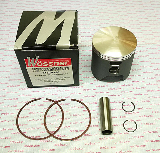 PISTON KIT 73-74 CR250 70.00, FORGED WOSSNER 8152DA