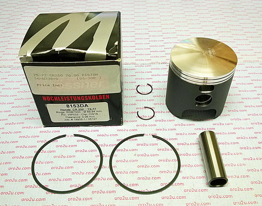 PISTON KIT 75-77 CR250 70.00, WOSSNER FORGED 8153DA