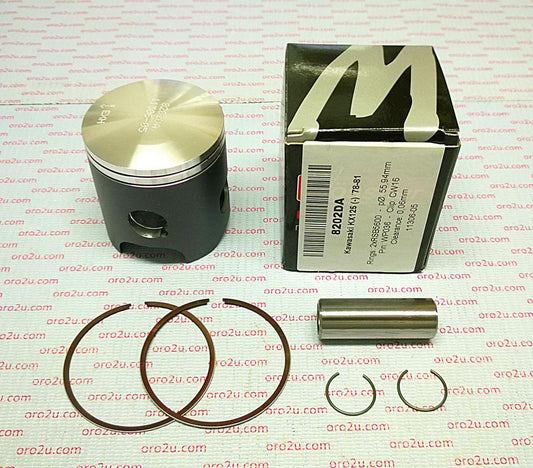 PISTON KIT 78-81 KX125 56.00, FORGED WOSSNER 8202DA 13001-1008