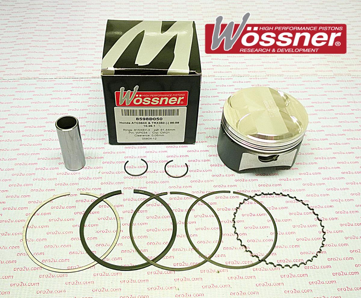 PISTON KIT 85-86 ATC350 81.50, FORGED WOSSNER 8598D050