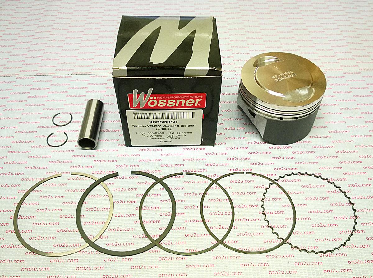 PISTON KIT 95-05 YFM350 83.00, FORGED WOSSNER 8605DA 5UH-11631-00-C0, [8953DA PRO SERIES]