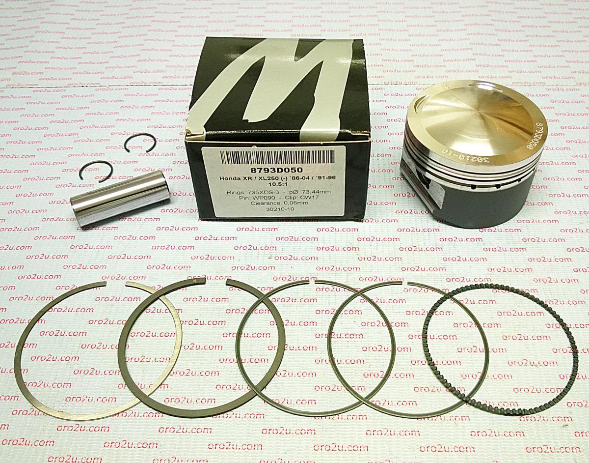 PISTON KIT 86-04 XR250 73.00, FORGED WOSSNER 8793DA