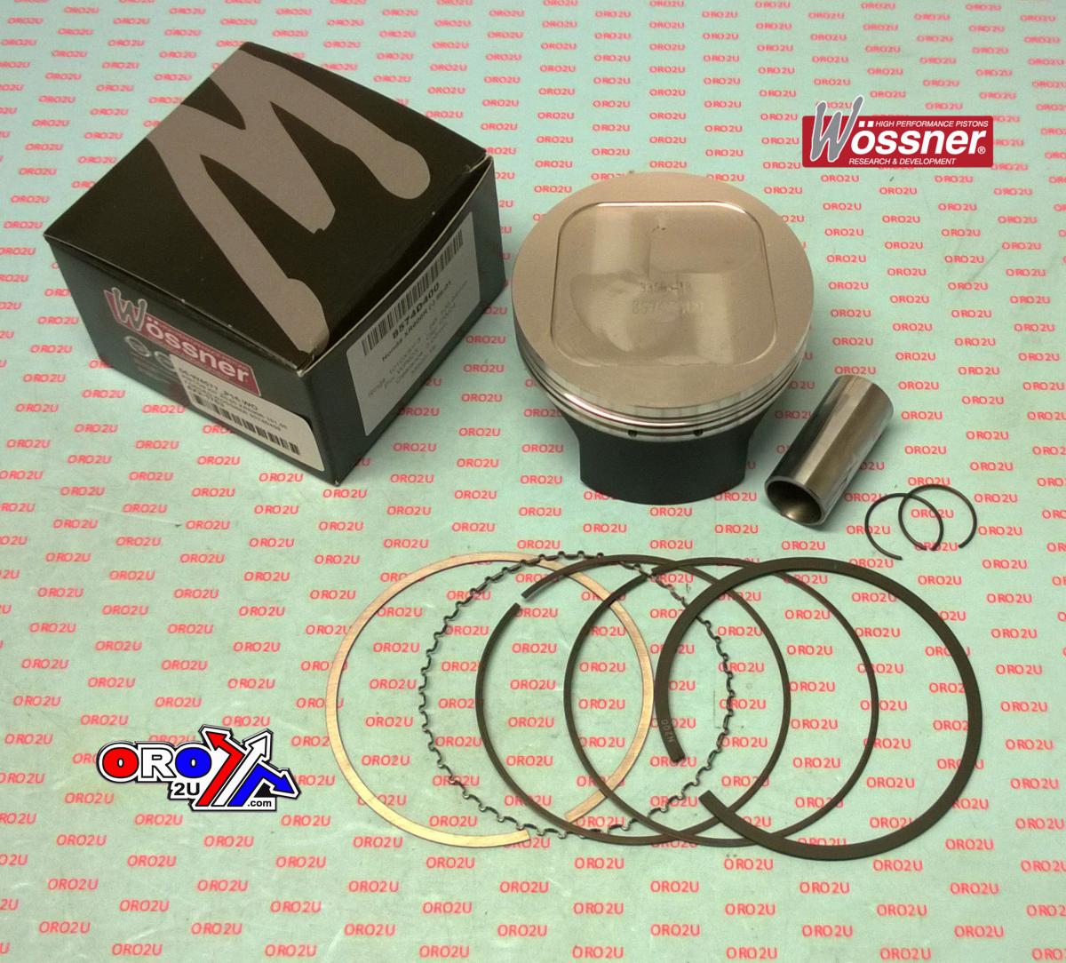 PISTON KIT 85-00 XR600R 100.00, FORGED WOSSNER 8574D300