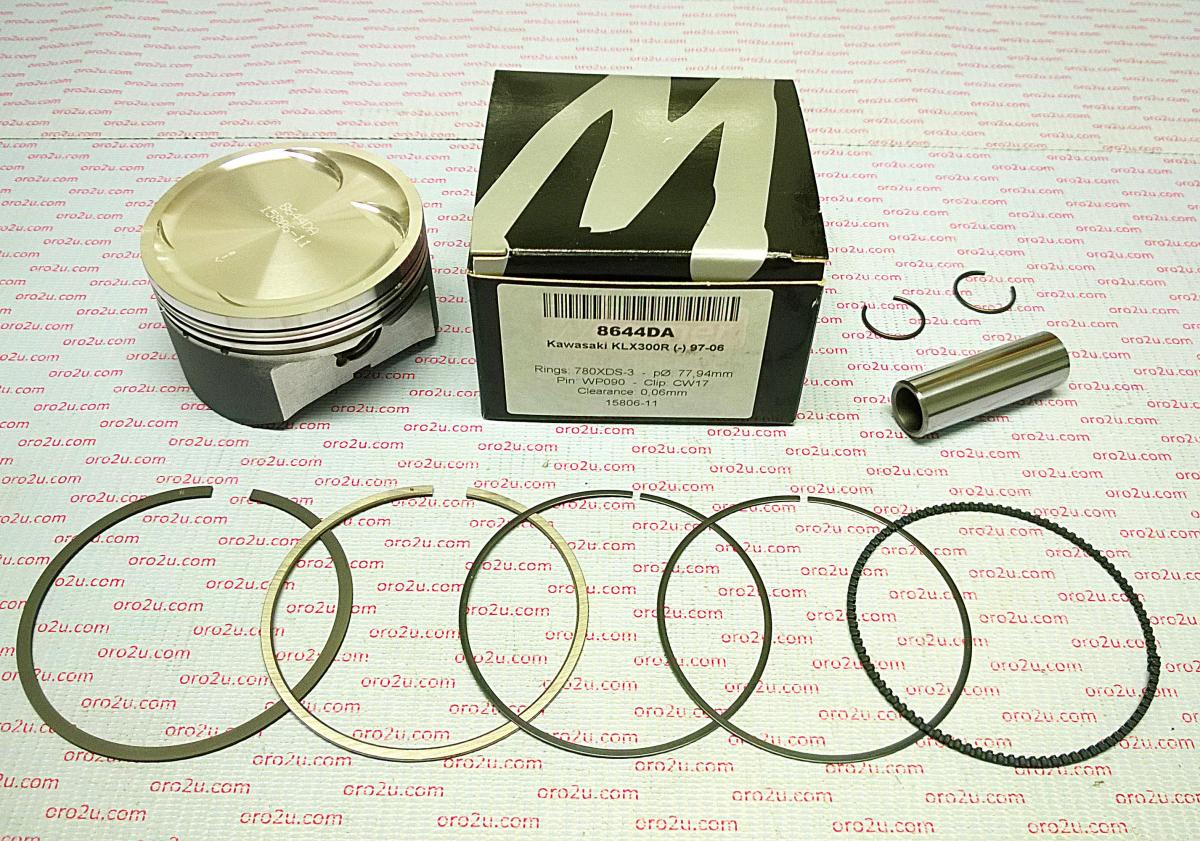PISTON KIT 97-06 KLX300 80.00, FORGED WOSSNER 8644D200
