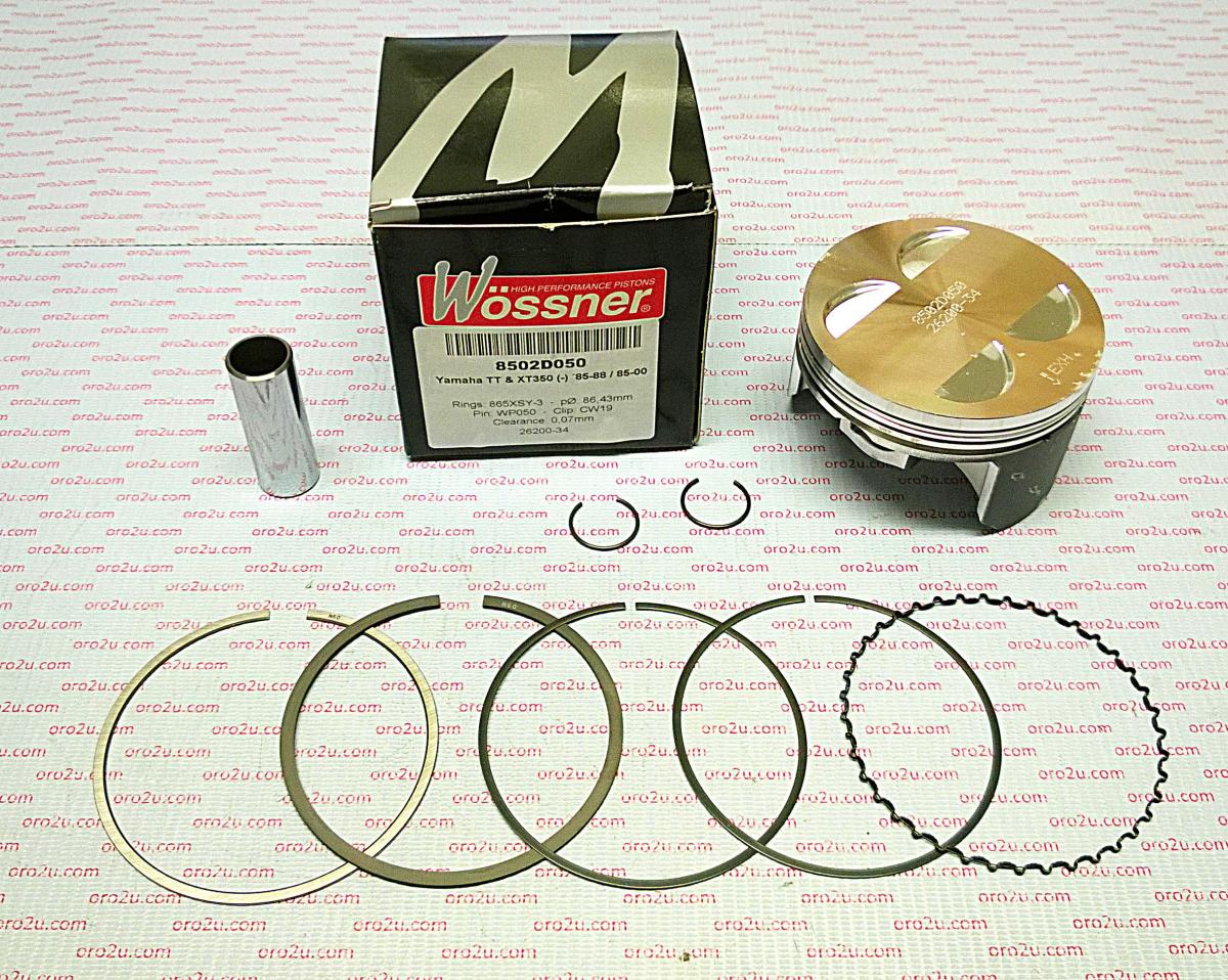 PISTON KIT XT350 TT350 88.00, FORGED WOSSNER 8502D200