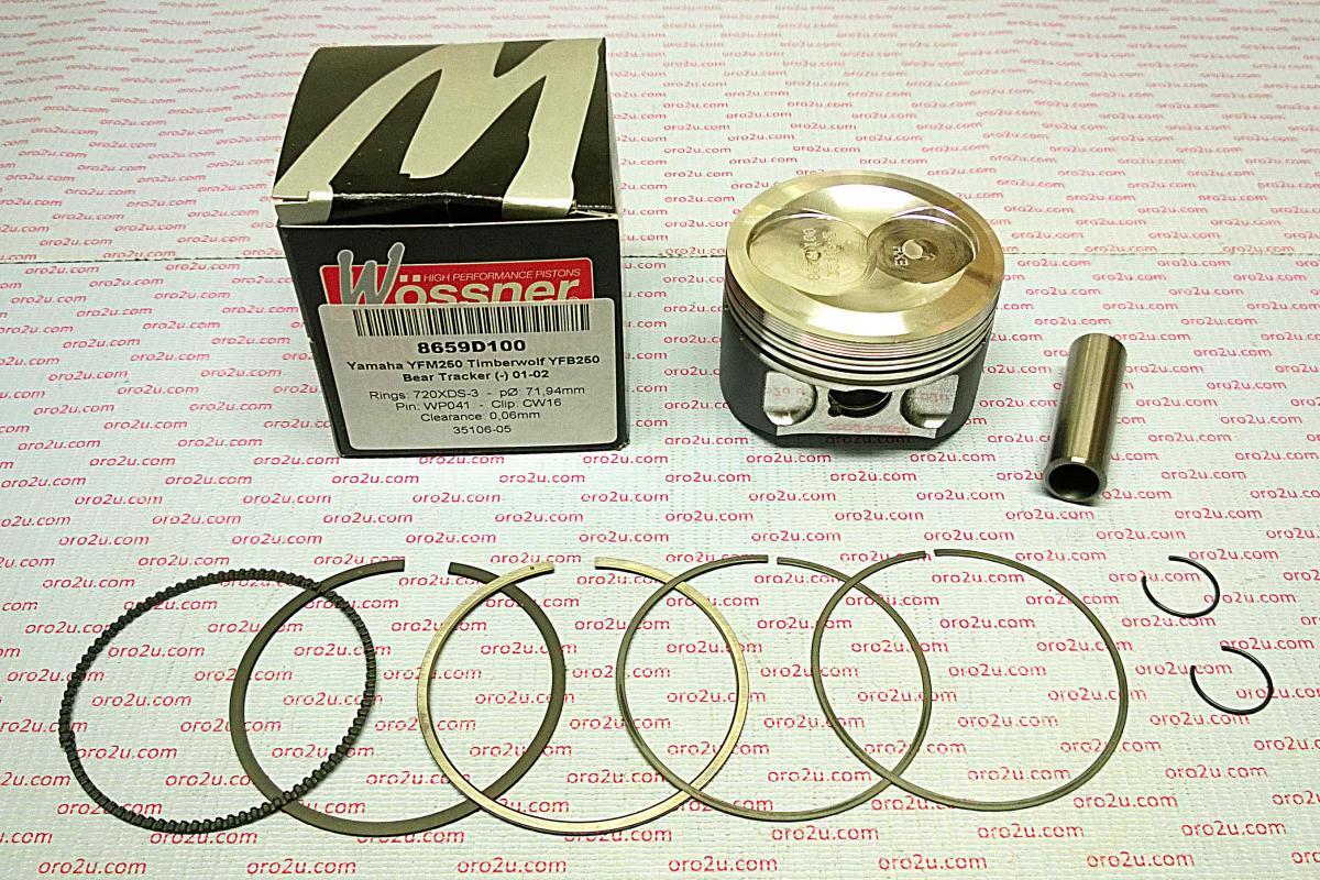 PISTON KIT YFM YFB250 71.50, WOSSNER FORGED 8659D050