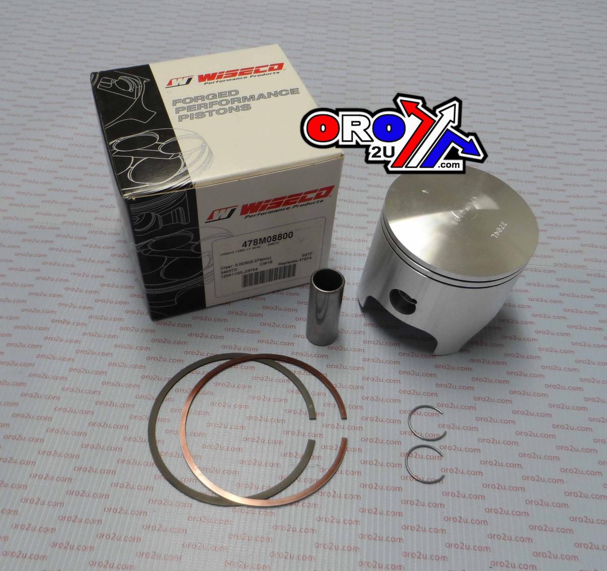 PISTON KIT 82-83 YZ490 88.00mm, WISECO 478M08800 YAMAHA MX