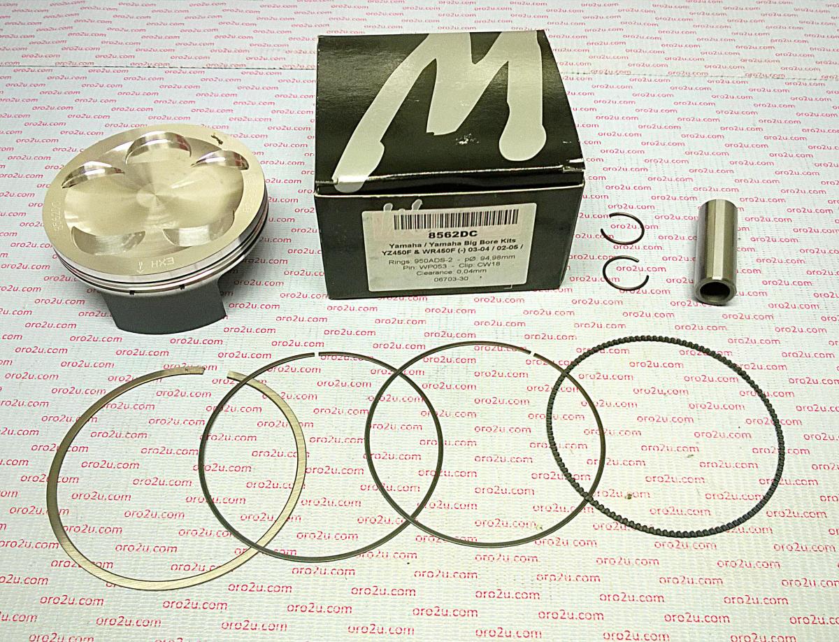 PISTON KIT 03-04 YZF450 95.00, FORGED WOSSNER 8562DA, 5TJ-11631-00-00