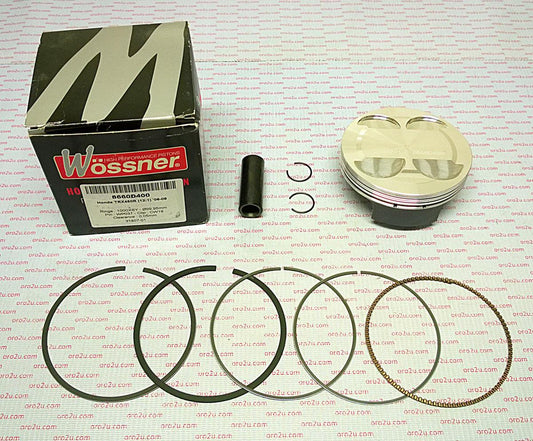 PISTON KIT 06-09 TRX450R 96 A, WOSSNER 8660DA FORGED HONDA 13101-HP1-600