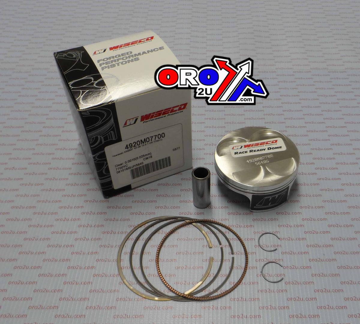 PISTON KIT 07-08 KX250F 77.00, WISECO 4920M07700 KAWASAKI