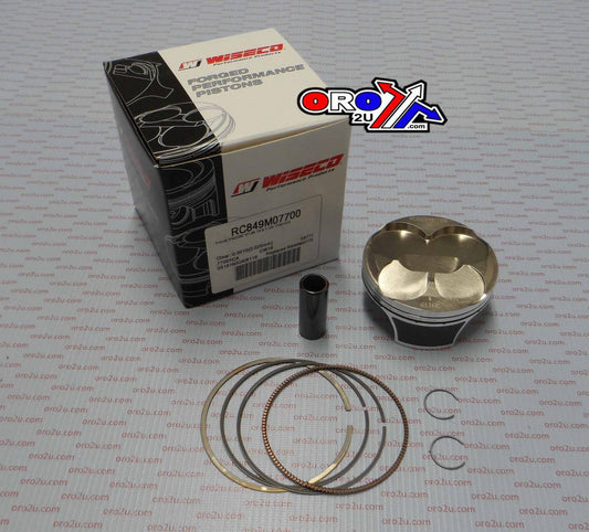 PISTON KIT 07-09 RMZ250 77.00, WISECO RC849M0770 SUZUKI MX, RACERS CHOICE