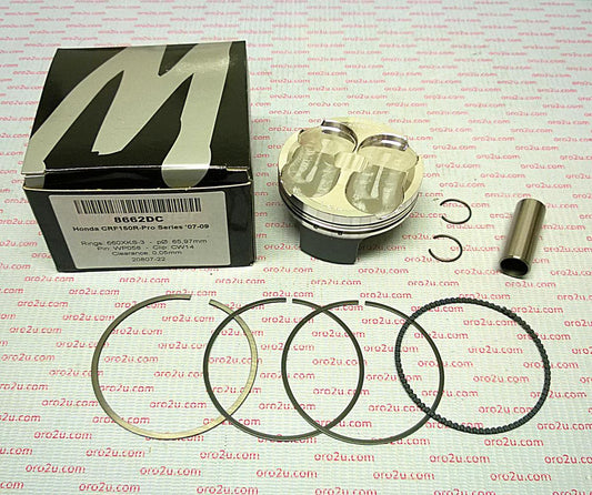 PISTON KIT 07-09 CRF150R 66 HC, WOSSNER 8662DB 12.5:1 COMP