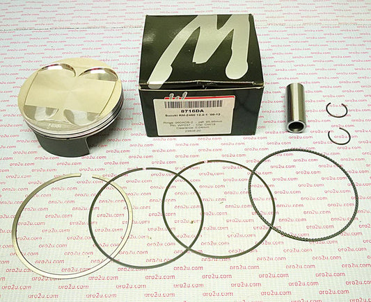 PISTON KIT 08-12 RMZ450 96mm, WOSSNER 8716DB SUZUKI FORGED