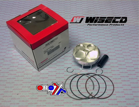 PISTON KIT 14-15 YZ250F 14.5, WISECO RE812M07700 77mm, RACERS ELITE Asymmetric Skirt