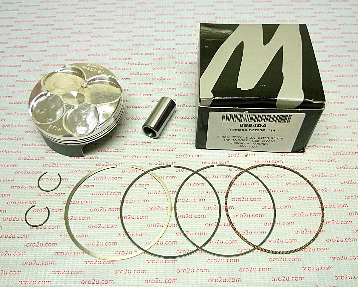 PISTON KIT 2014 YZF250 77.0 HC, FORGED WOSSNER 8894DA, 1SM-11631-01-00