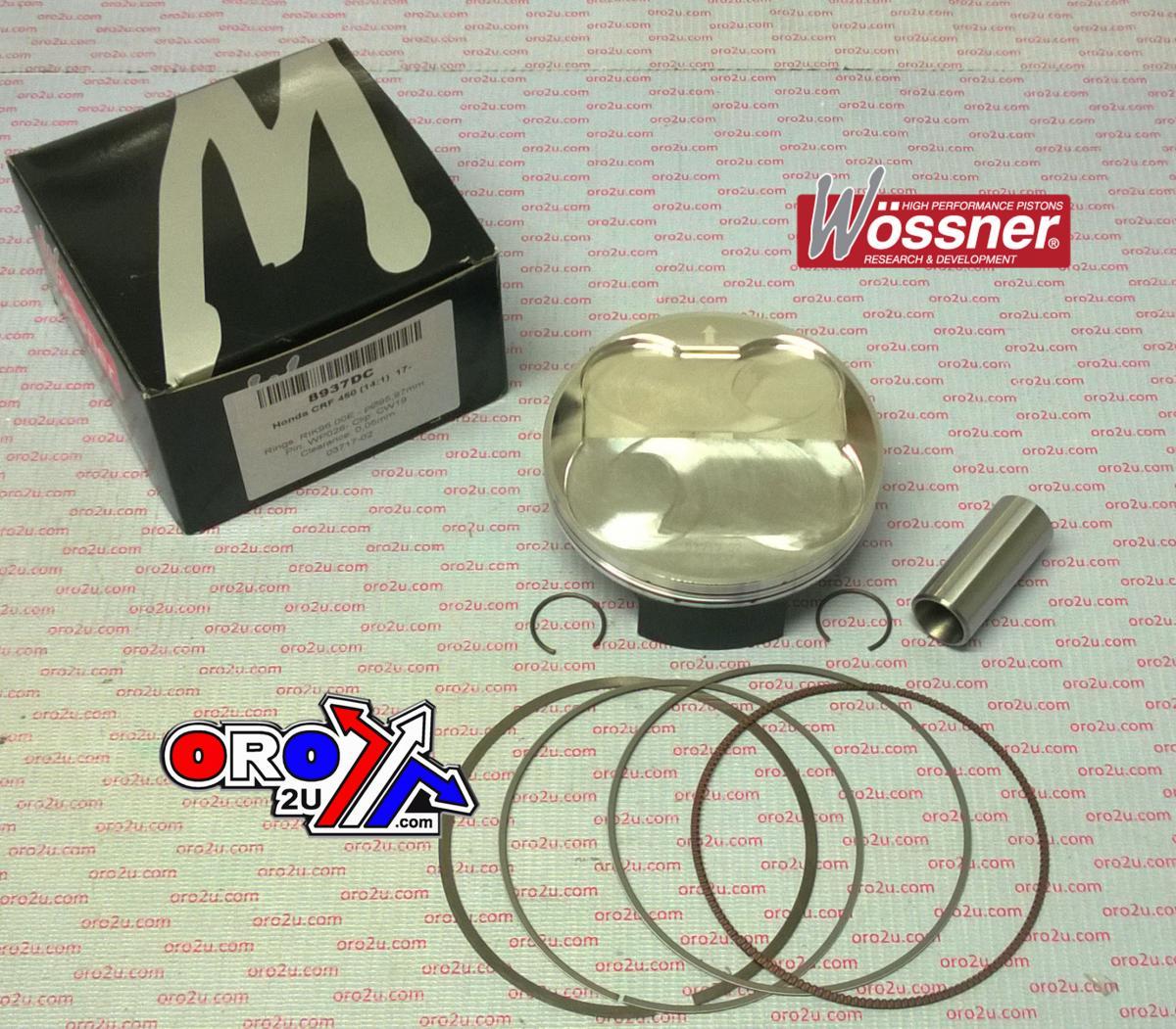 PISTON KIT 08-09 CRF250 HC, WISECO 4972M07800 HONDA MX