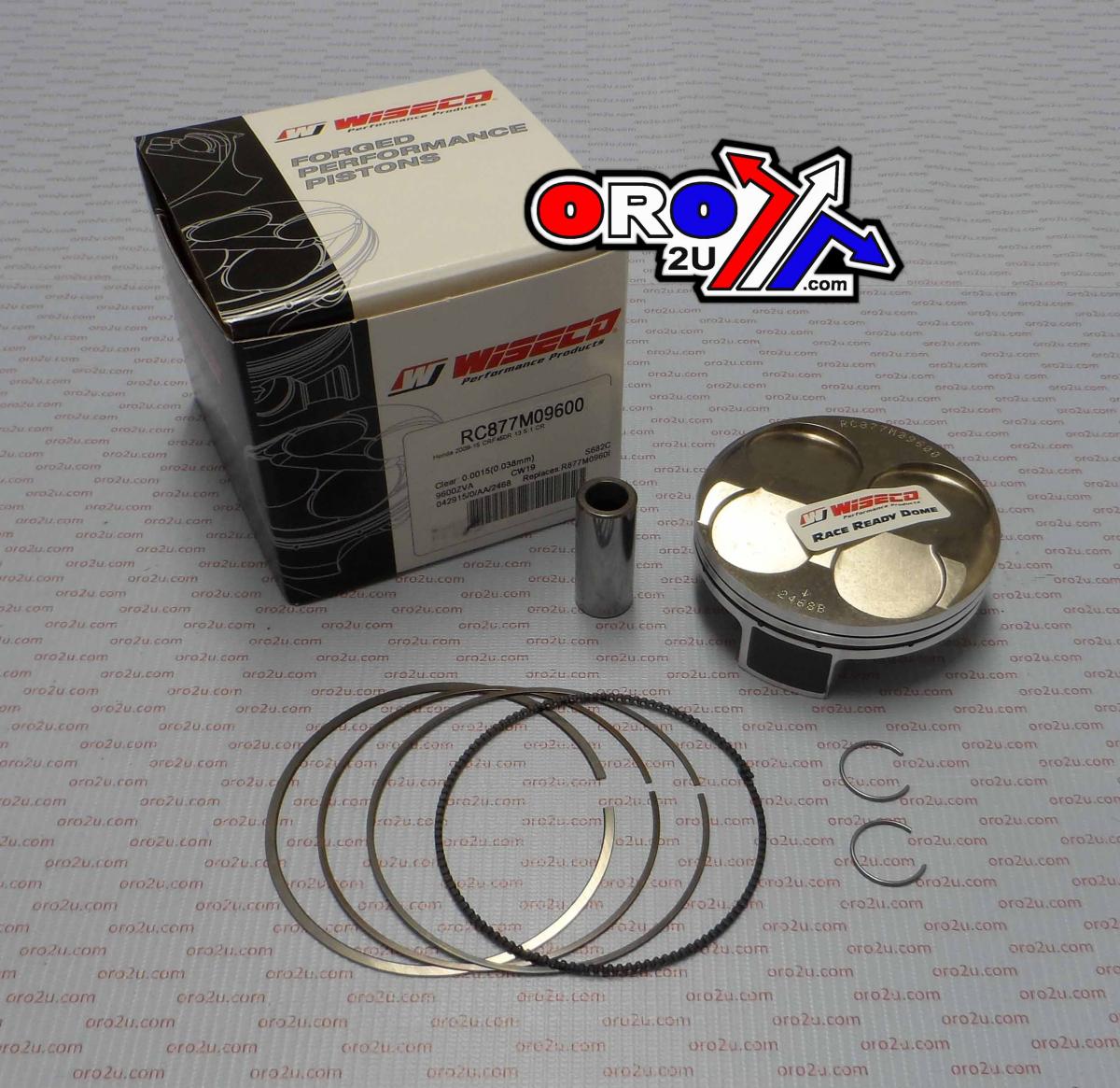 PISTON KIT 09-12 CRF450R 96.00, COMP 12.5:1 4978M09600 WISECO