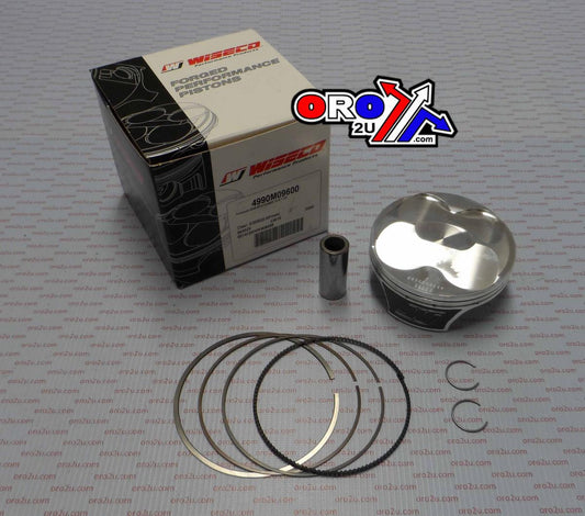 PISTON KIT 09-12 KX450F 96 HC, WISECO 4990M09600 KAWASAKI MX