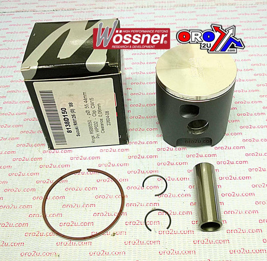 PISTON KIT 1988 RM125 56.00, WOSSNER 8138D200 SUZUKI MX