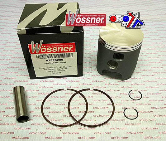 PISTON KIT 88-92 LT250 68.00, WOSSNER 8259D100 SUZUKI ATV