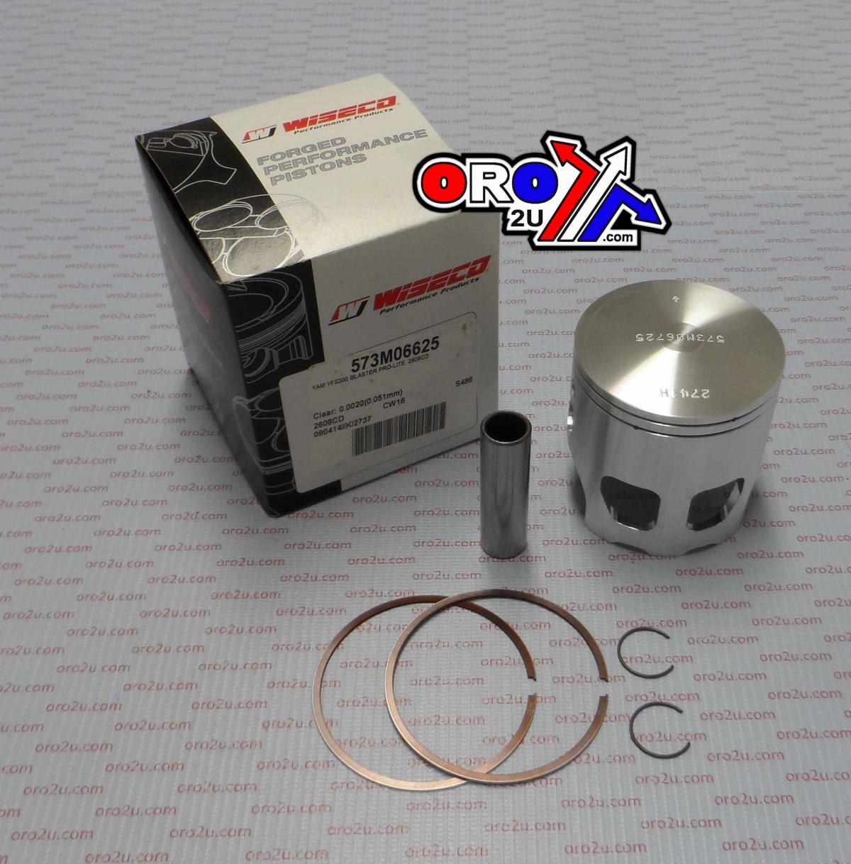PISTON KIT 87-07 YFS200 66.25, WISECO 573M06625