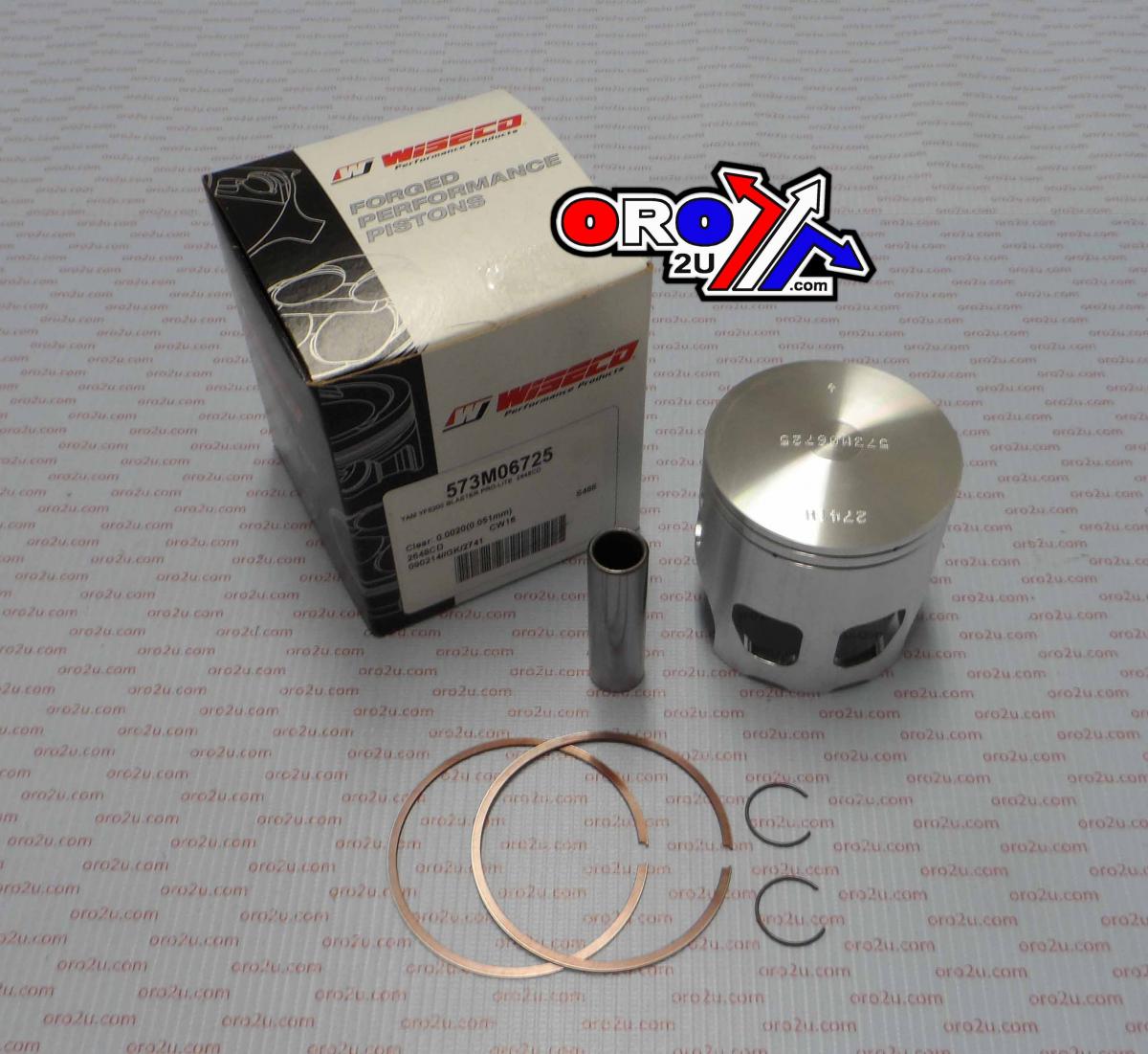 PISTON KIT 87-07 YFS200 67.25, WISECO 573M06725