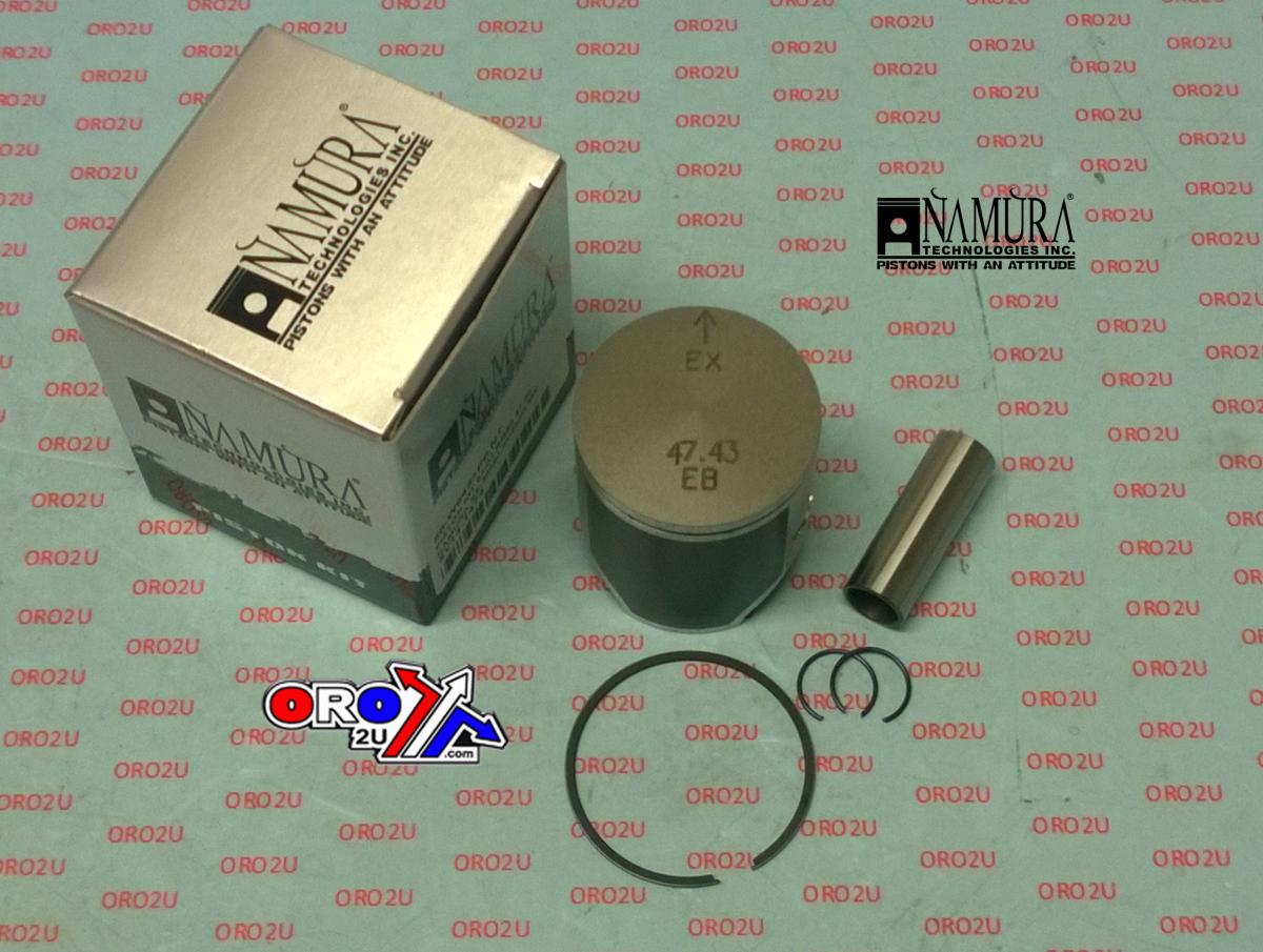 PISTON KIT 91-01 RM80 47.50, NAMURA NX-30080 SUZUKI MX