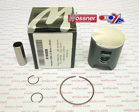 PISTON KIT 93-02 YZ80 47.00 B, WOSSNER 8188DB YAMAHA MX