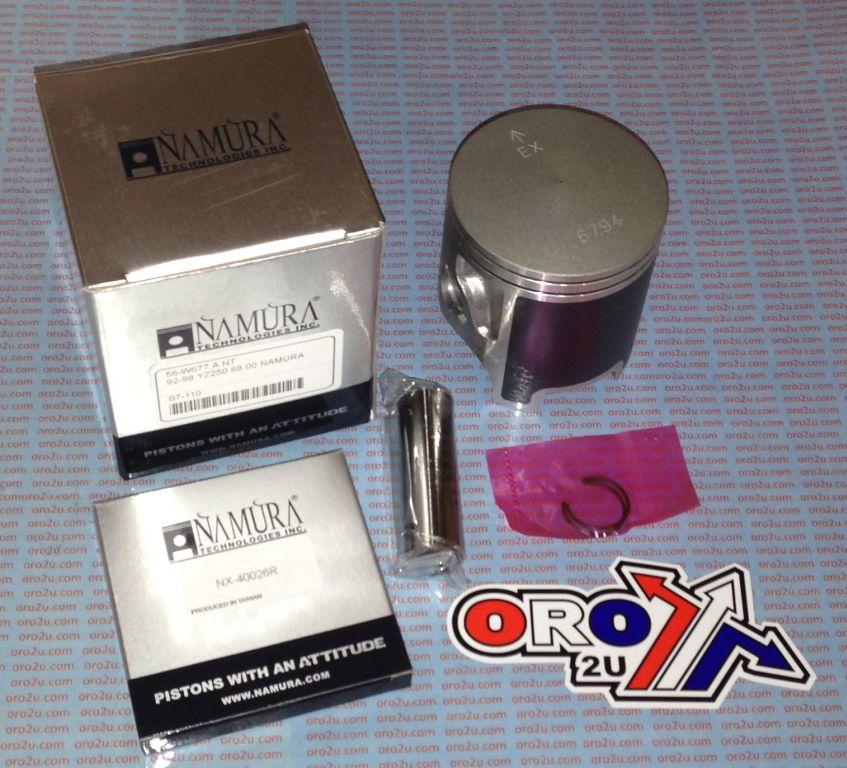 PISTON KIT 92-98 YZ250 68.00 B, NAMURA NX-40026-B YAMAHA MX