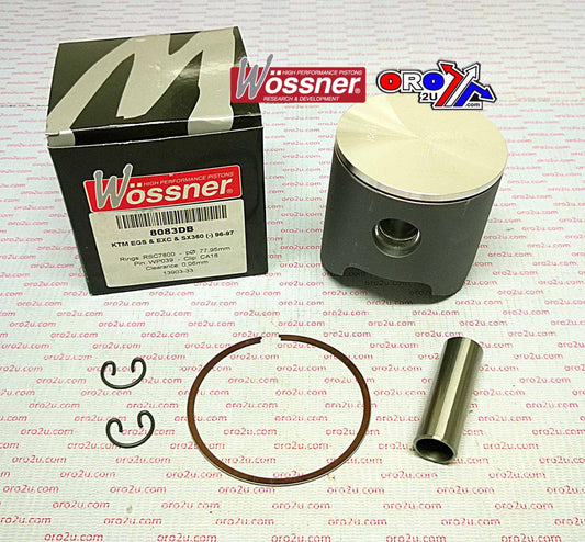 PISTON KIT 96-97 KTM360 78.00, WOSSNER 8083DA FORGED 54730007000