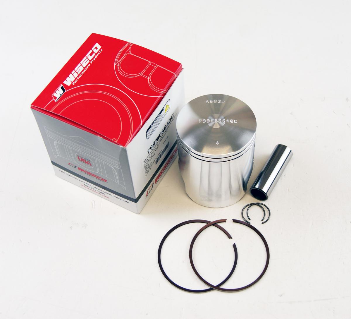 PISTON KIT 02-04 KX250 66.40, PRO LITE WISECO 799M06640B