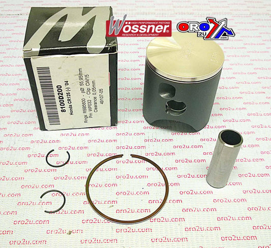 PISTON KIT 2004 CR125 54.00, WOSSNER 8100DA HONDA MX