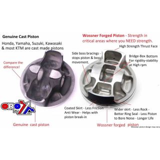 PISTON KIT 102mm YFM700 RAPTOR 2016-20, B WOSSNER 8926DB