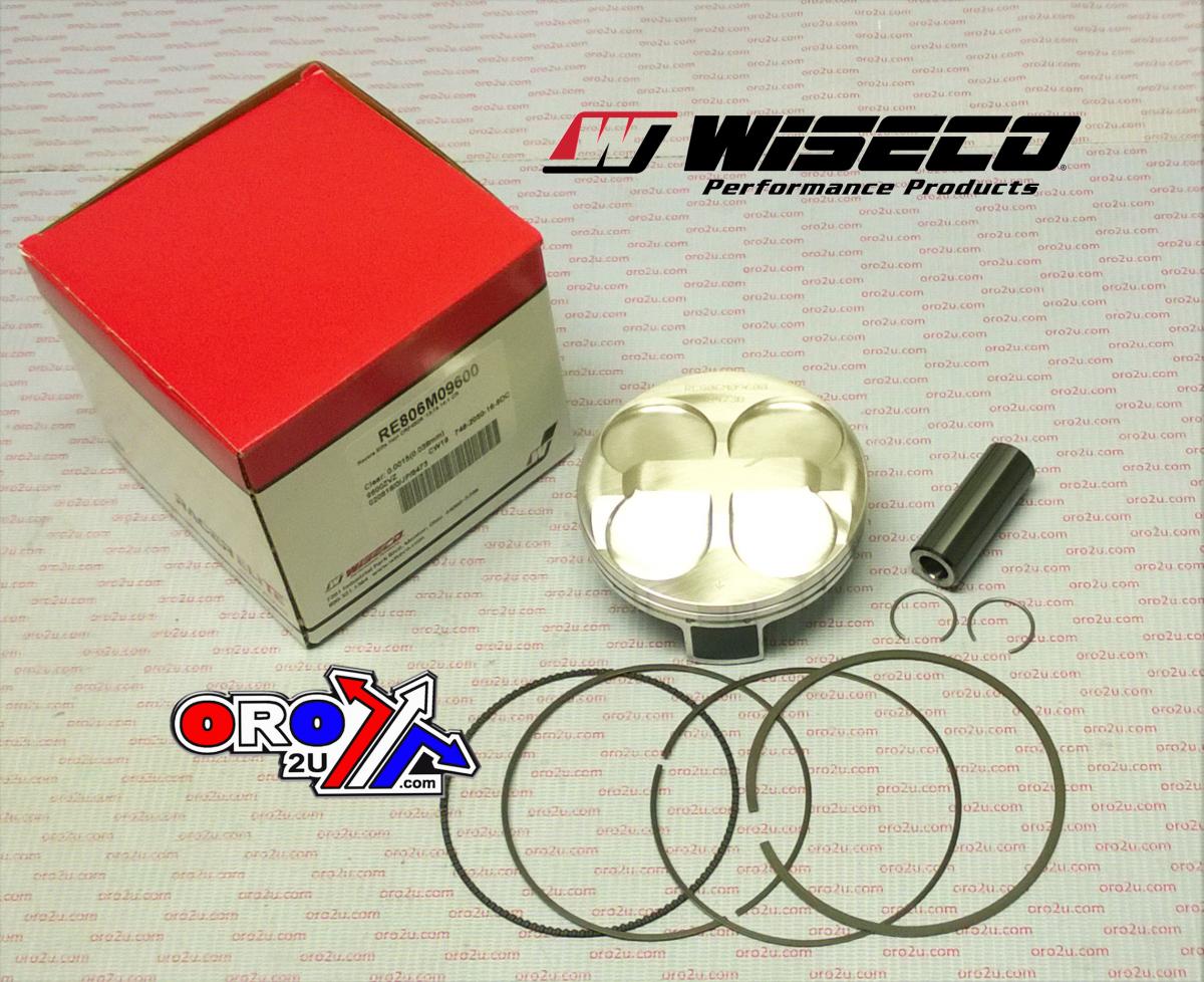 PISTON KIT 09-16 CRF450 14:1, WISECO RE806M09600 96mm, RACERS ELITE Asymmetric Skirt