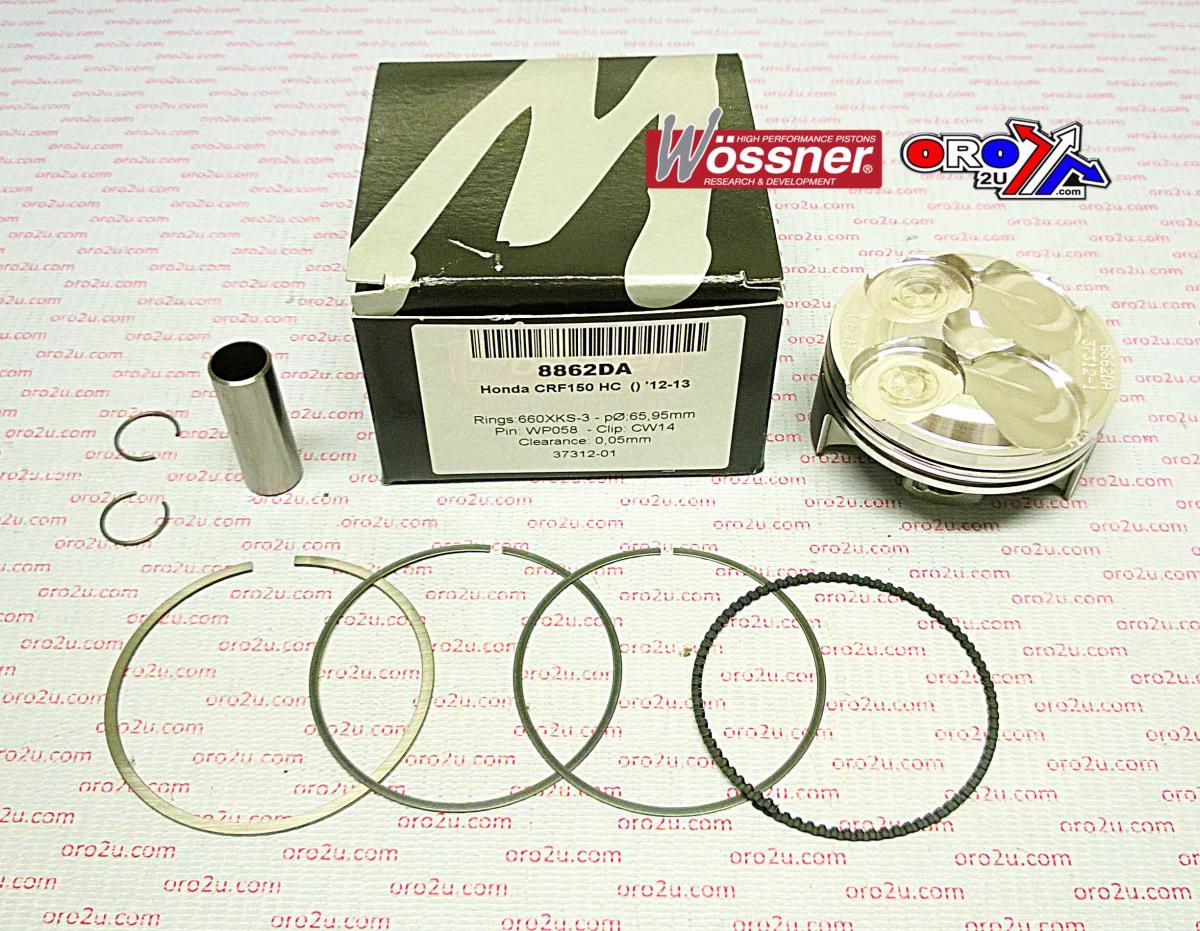 PISTON KIT 12-18 CRF150R 66.00, WOSSNER 8862DA HC, 13101-KSE-A70