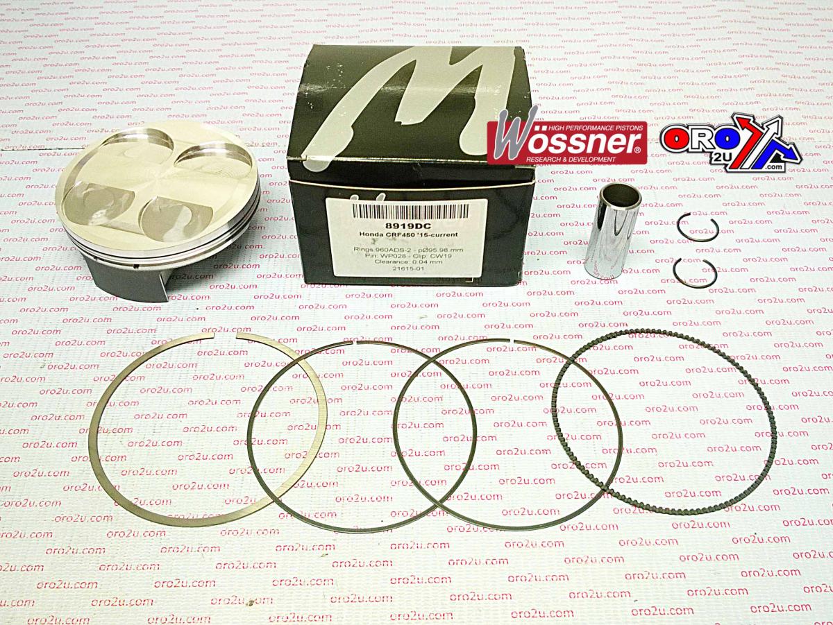 PISTON KIT 15-16 CRF450R 96mm, WOSSNER 8919DA, 13110-MEN-A90