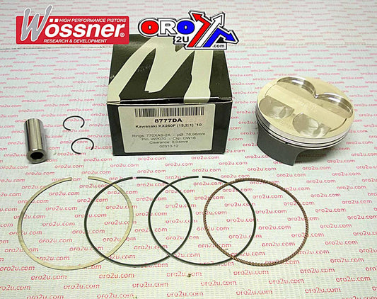 PISTON KIT 2010 KX250F 77mm B, WOSSNER 8778DB KAWASAKI HC, COMP 13.9:1