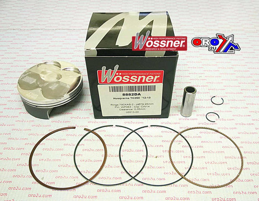 PISTON KIT 12-13 TC250 79.00, WOSSNER 8882DA HUSQVARNA