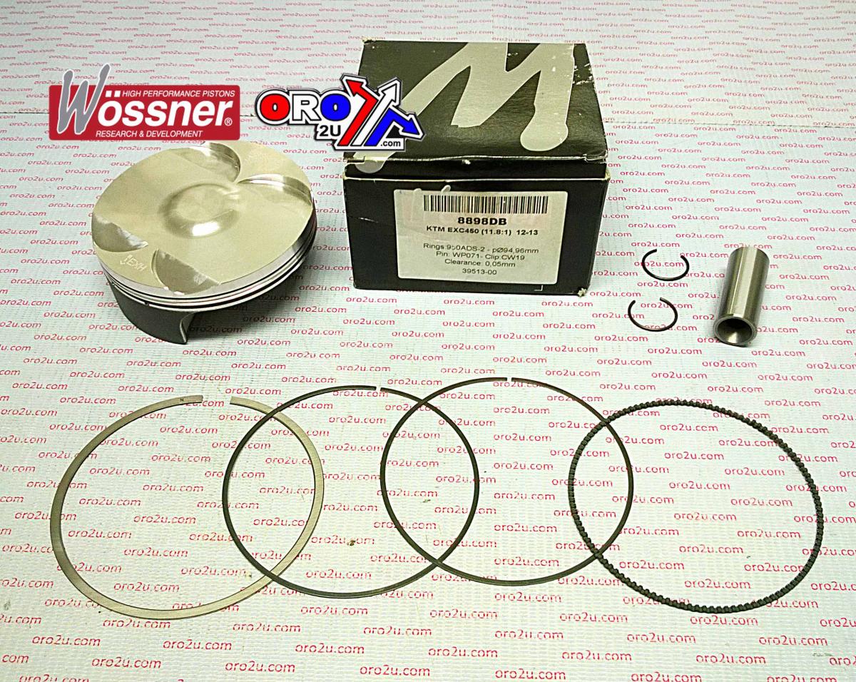 PISTON KIT 12-14 EXC-F450 95mm, WOSSNER 8898DB KTM