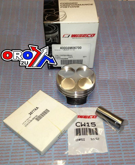 PISTON KIT 07-12 CBR600RR 69.0, WISECO 40008M06900 ROAD HONDA